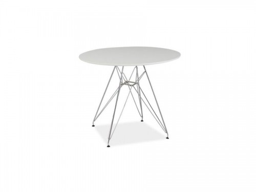 ​Стол NITRO 90x90 Signal Белый / хром